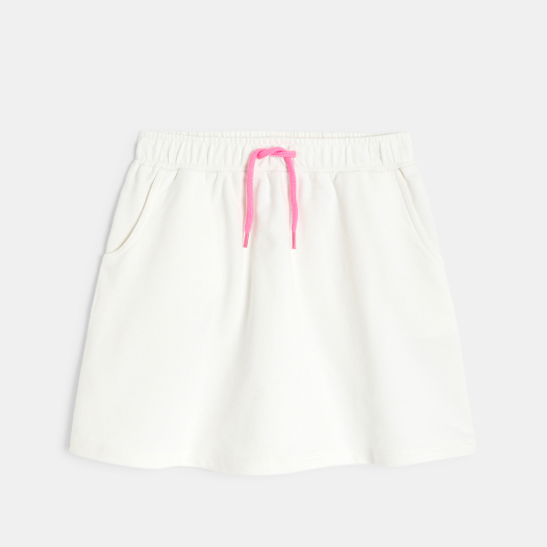 تنورة قصيرة من صوف الميلتون بيضاء اللون للفتيات 